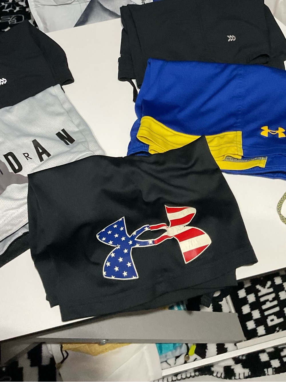 Under Armour Black Kids Shorts , Jordon ,all in motion 5 shorts